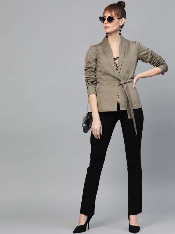 womens blazer myntra