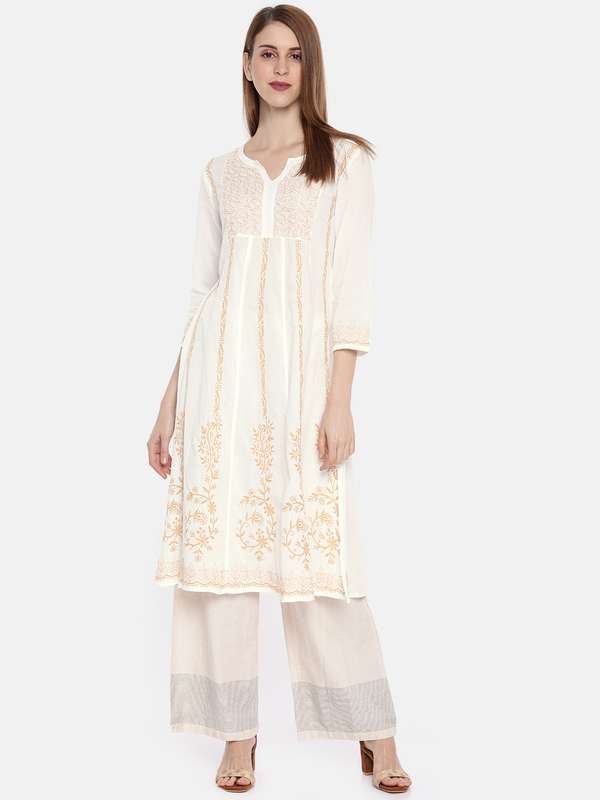 Chikan kurta myntra Clearance