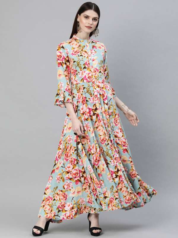 floor length kurtis myntra