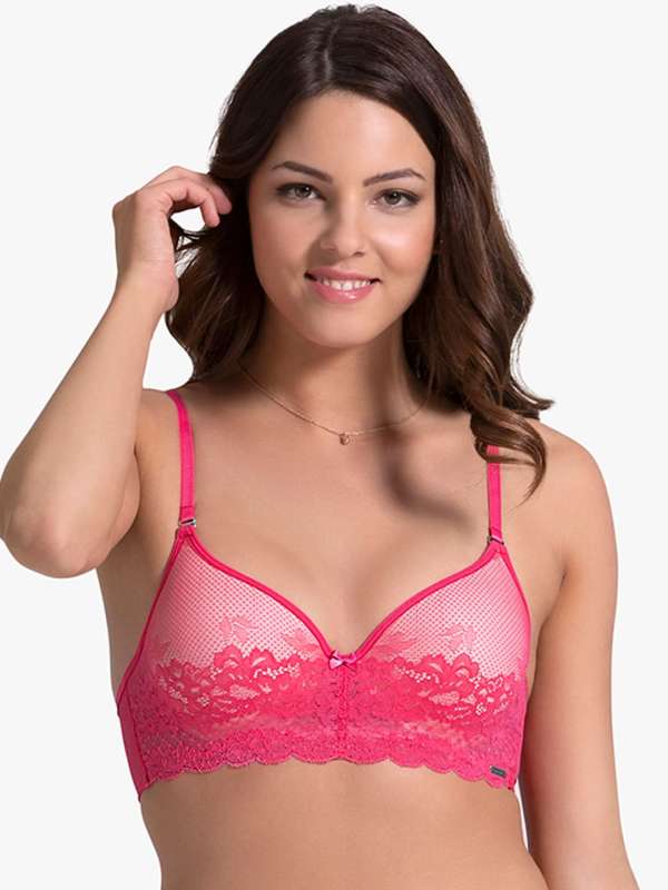 Buy KAMINI Net Lacy Bralette Bra Lightly Padded Bra with Lace Fabric  Reguler And Comfortable Bra Cups (Pack of 1 _ Maroon) Online at Best Prices  in India - JioMart.