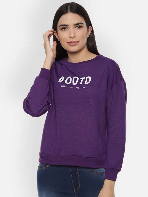 pearly purple sweatshirt