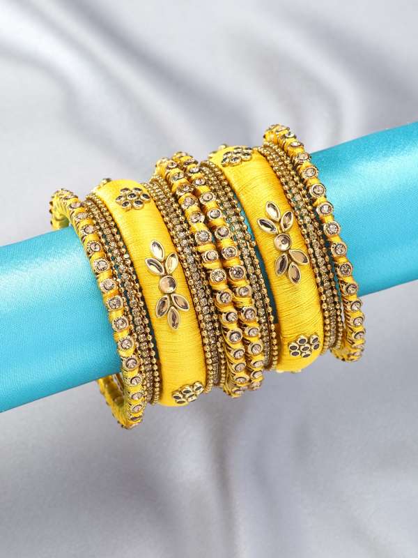 Yellow Bangle Buy Yellow Bangle online in India