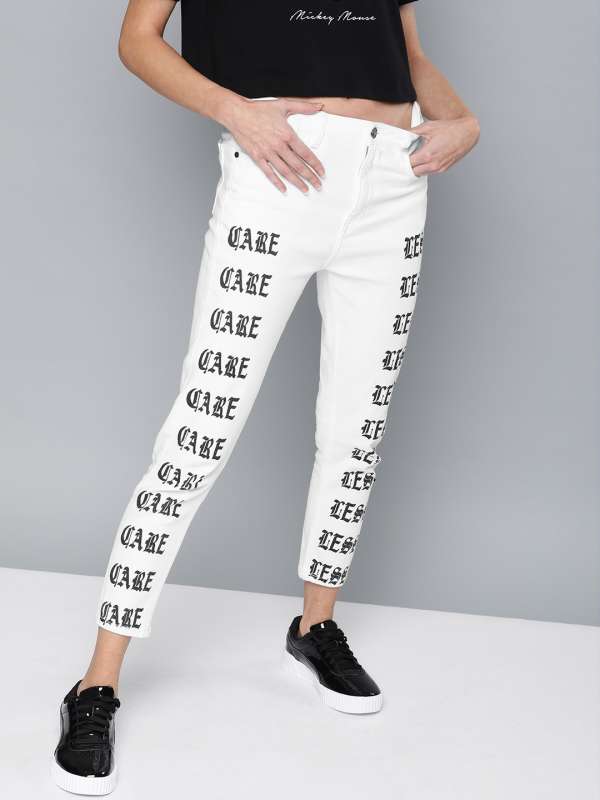 myntra white jeans