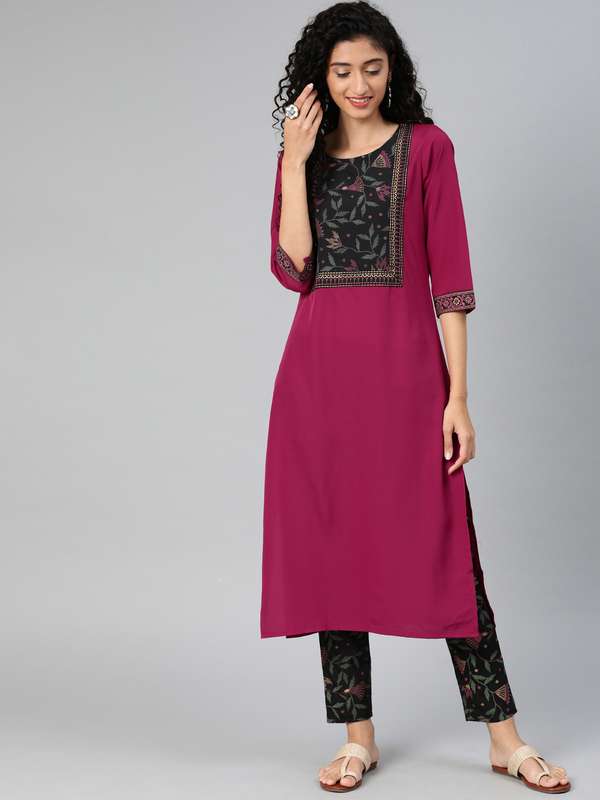 Kurti sets on myntra clearance