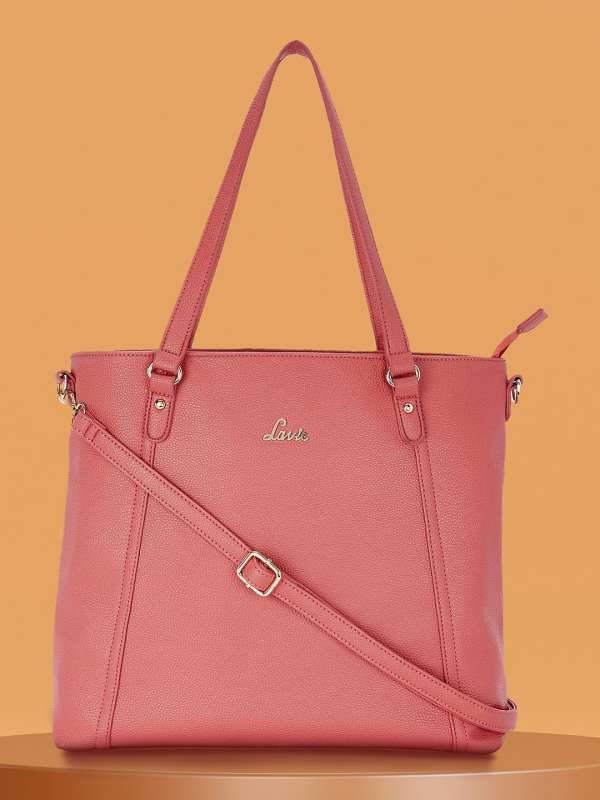 Lavie pink solid shoulder bag 2025
