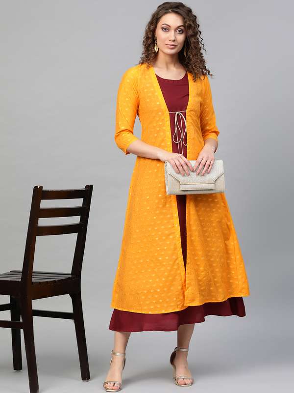 Update more than 91 myntra kurtis with jacket latest thtantai2