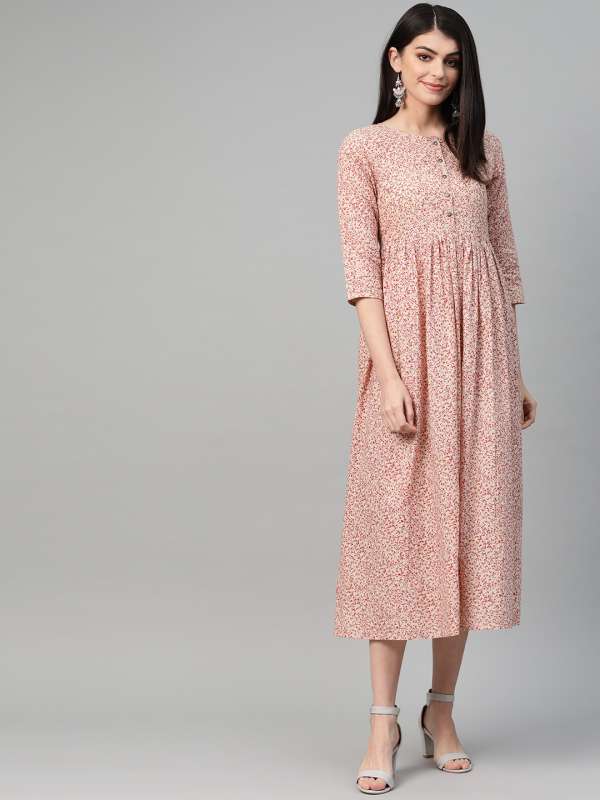 Myntra long hot sale cotton gowns