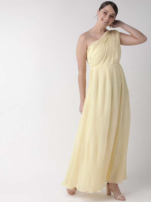 myntra yellow dress