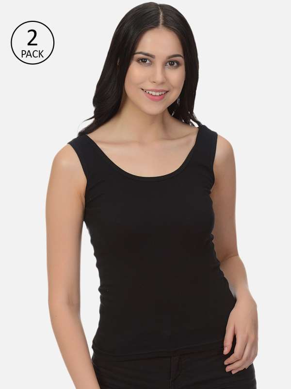 Women Georgette Solid Sleeveless Shirt 3333, Size: XL And 2XL at