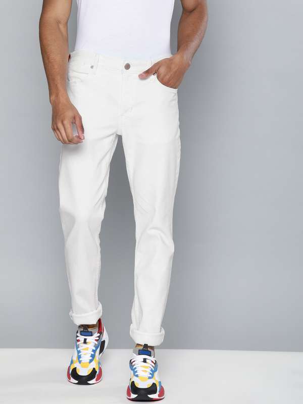 all white levi jeans mens