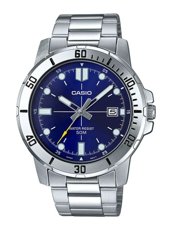 Casio blue cheap face