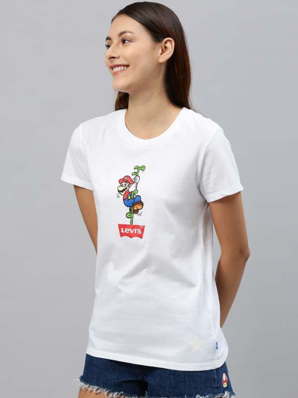 levis logo t shirt women's india