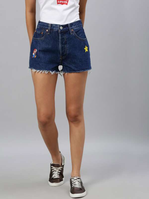 levi denim shorts ladies