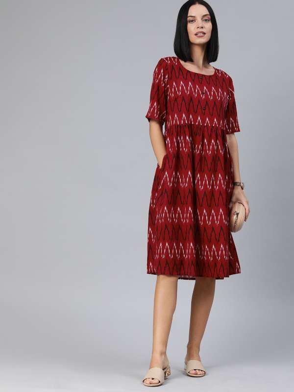 Miaminx Maroon Dresses Buy Miaminx Maroon Dresses online in India