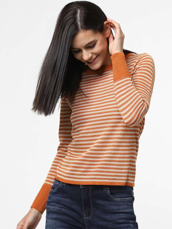 Knitted tops myntra