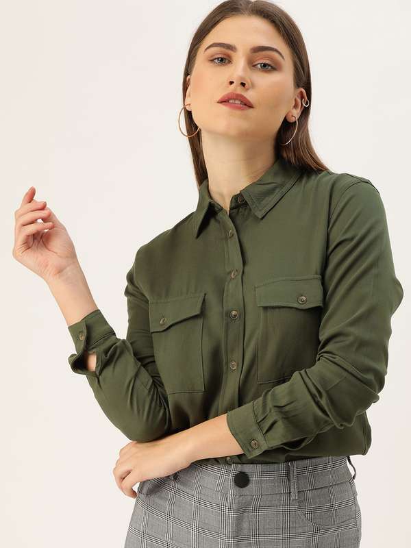 Forever 21 Olive Shirts - Buy Forever 