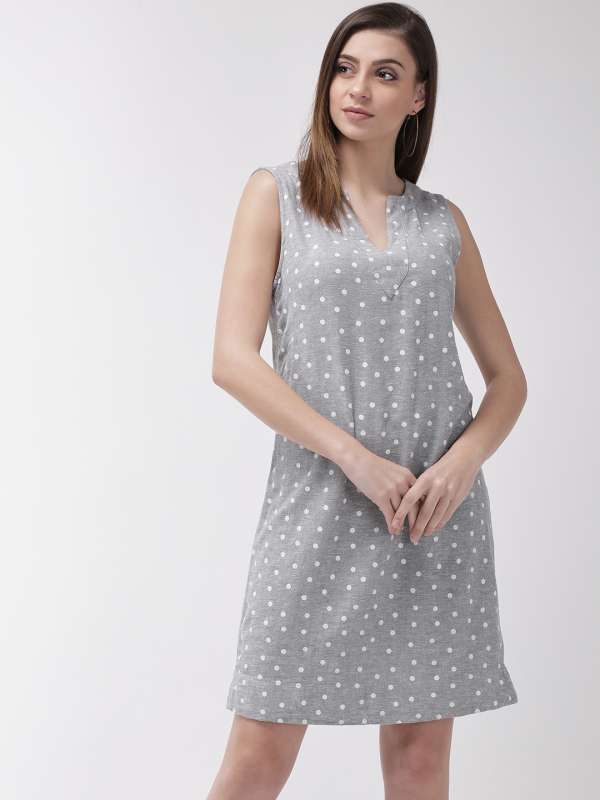 myntra polka dot dress