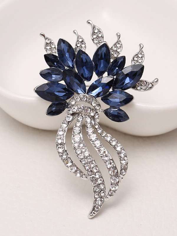 Navy hotsell blue brooch