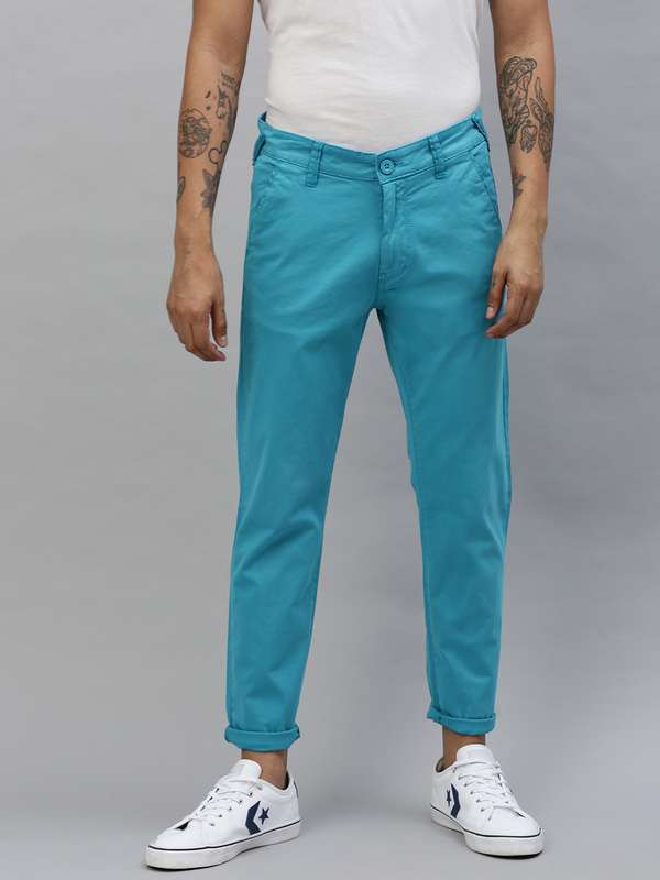 turquoise chinos mens