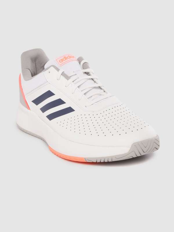 adidas white tennis shoes mens