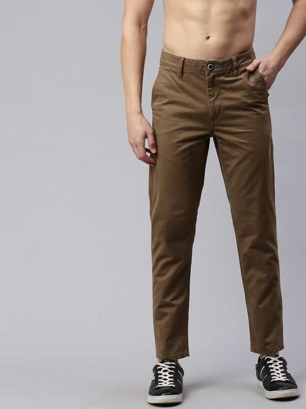 Buy Brown Trousers & Pants for Men by Wrangler Online