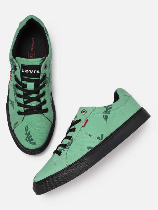 green levi shoes