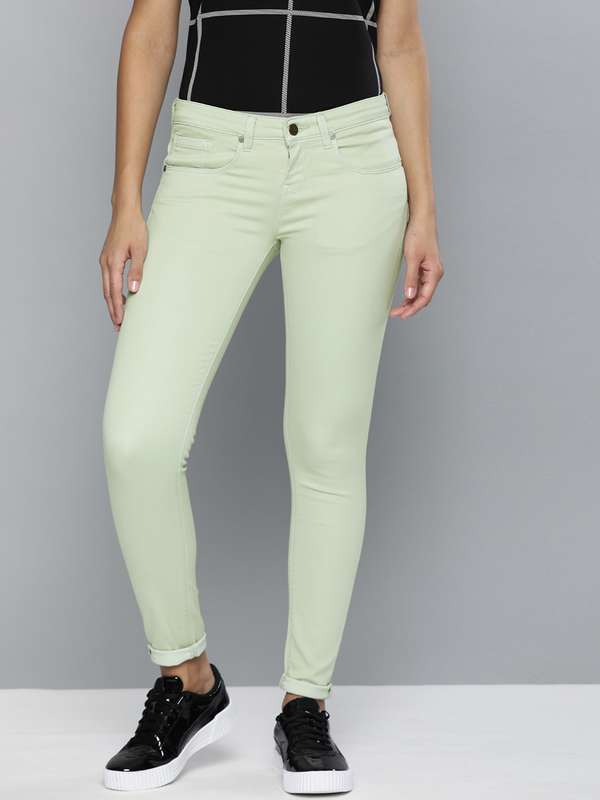 sea green jeans