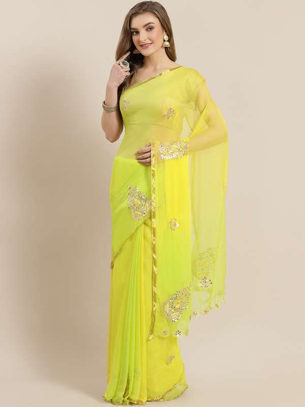 Gota patti saree myntra store