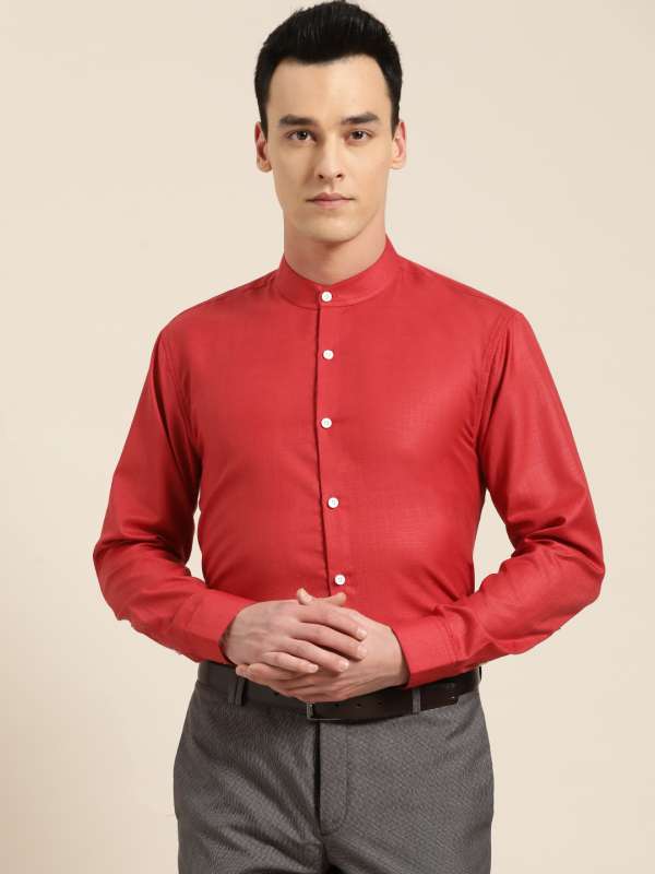 Formal chinese collar on sale shirts