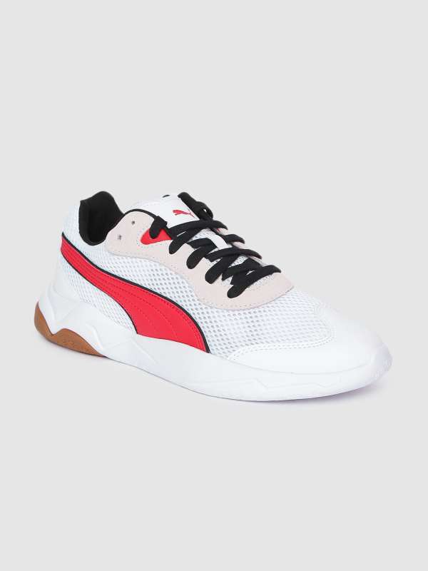 puma white sneakers myntra