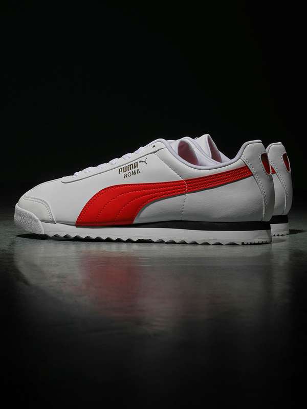 puma white sneakers myntra