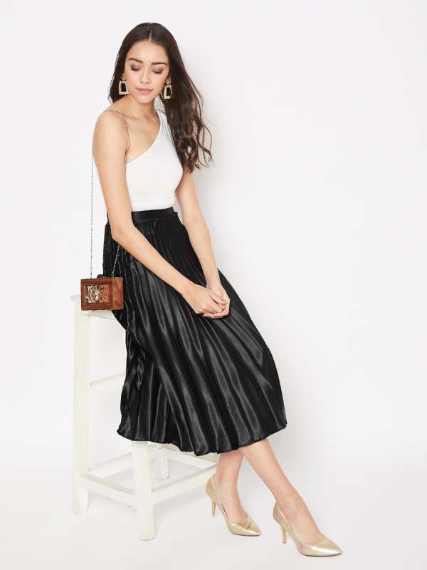 Women Black Party Skirts - Buy Women Black Party Skirts online in India