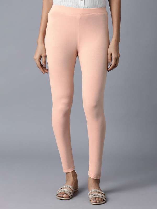 Peach colour leggings online Clearance