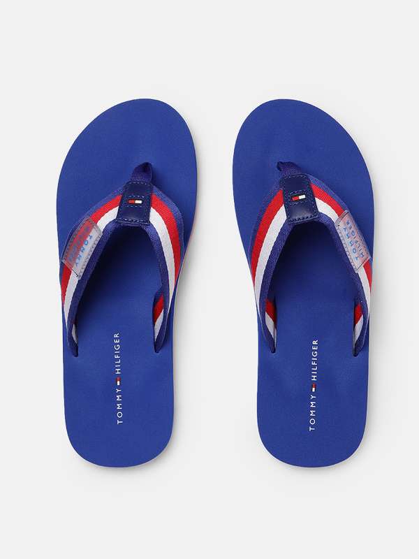 tommy hilfiger navy blue flip flops