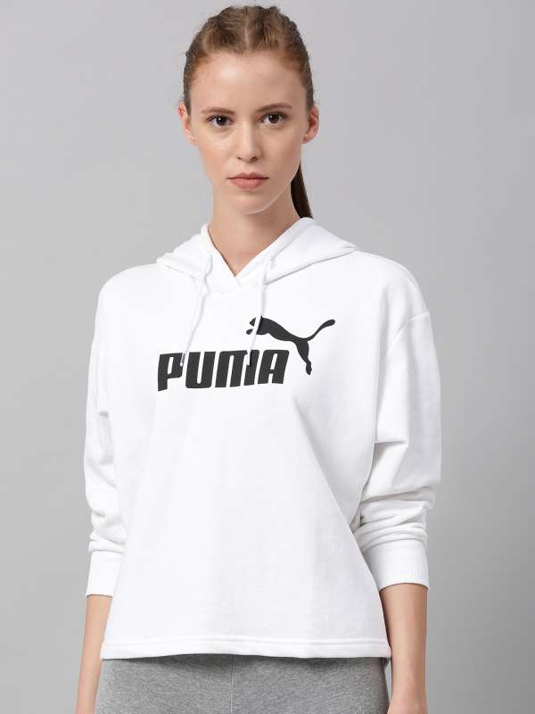 white puma hoodie womens