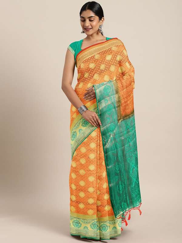 myntra sarees party wear