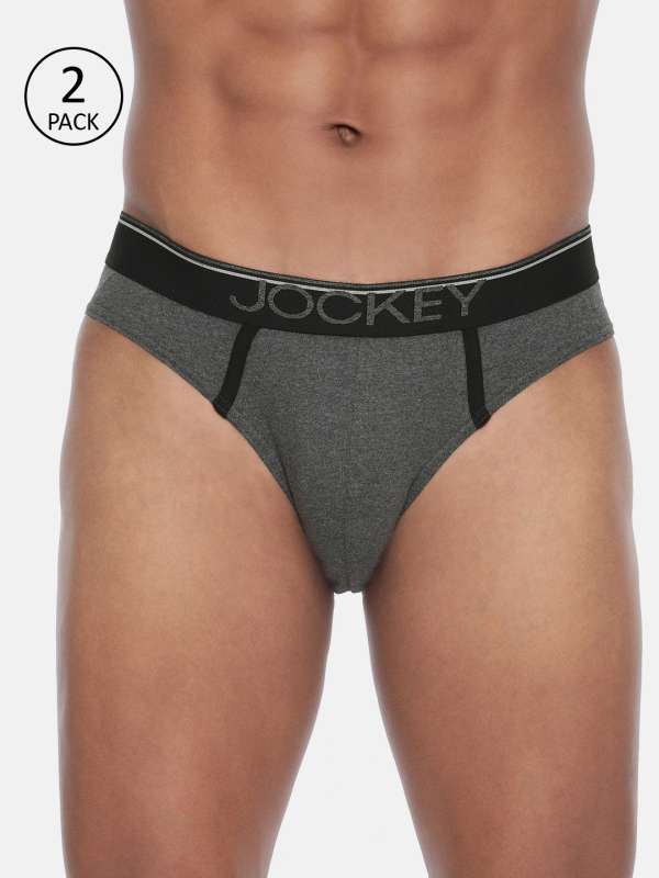 Jockey Modern Classic Men Pack of 2 Black Boxer Briefs 8009-0205