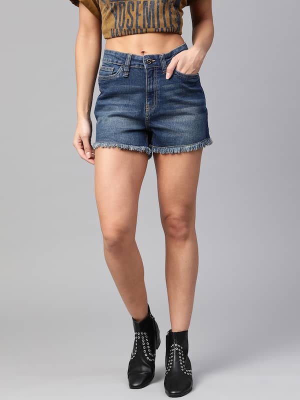 Women Denim Shorts - Buy Women Denim Shorts online in India
