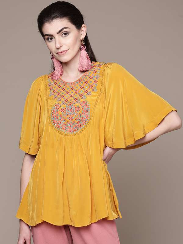 myntra short kurtis