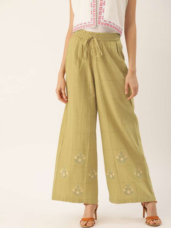 palazzo pants online myntra