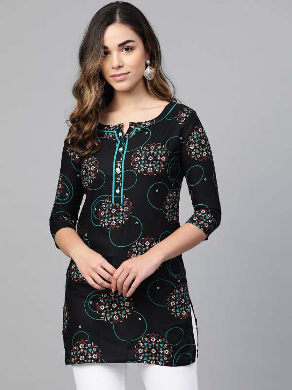 short kurtis in myntra