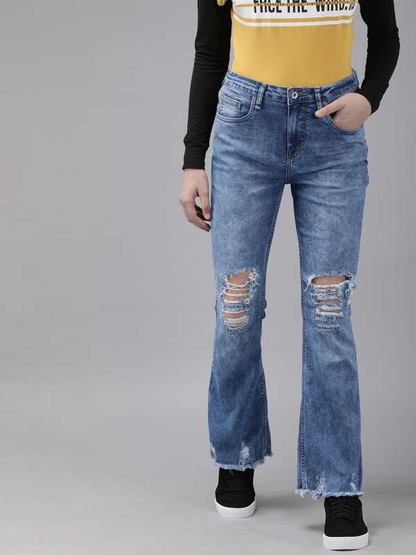 myntra flared jeans