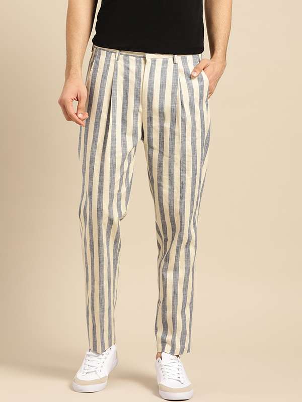 side stripe trousers mens india