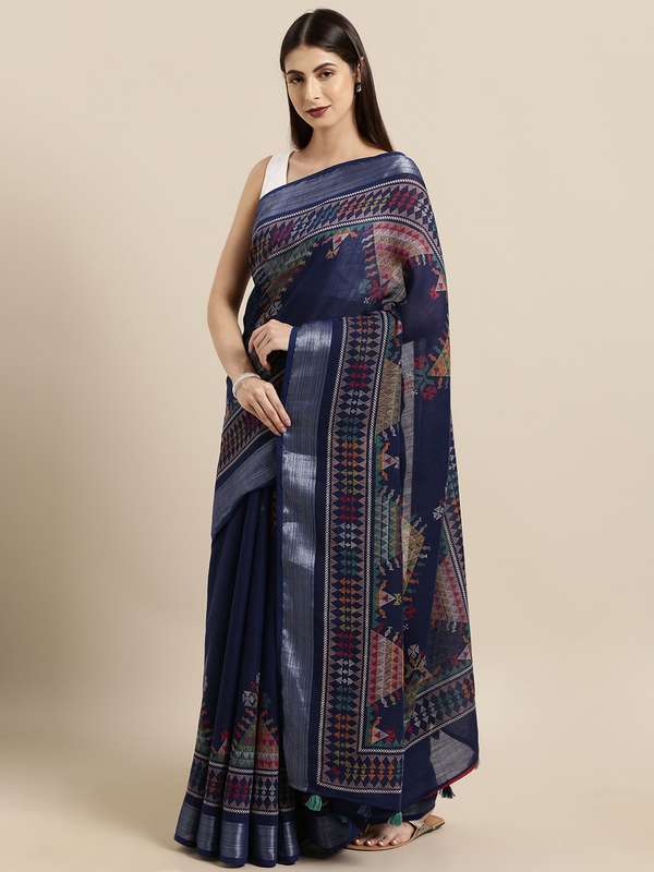 Myntra sarees cotton clearance