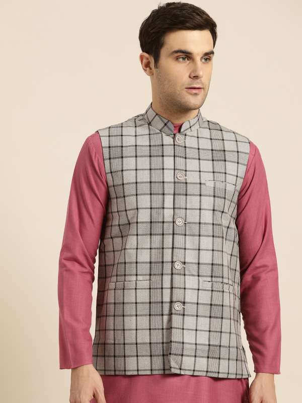 Nehru jacket check hot sale