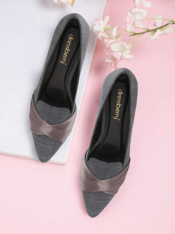 Charcoal store grey flats