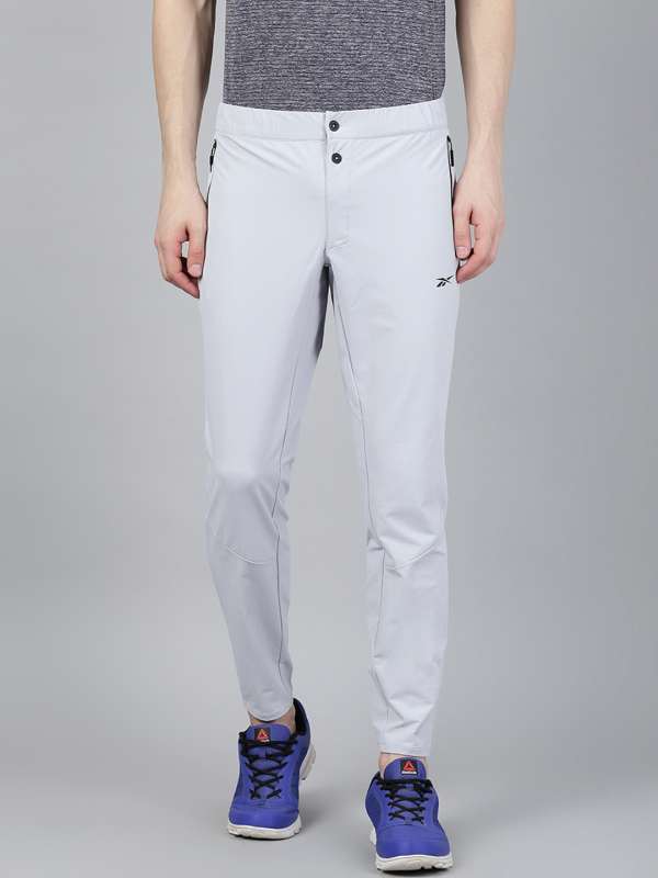 reebok solid men's track pants