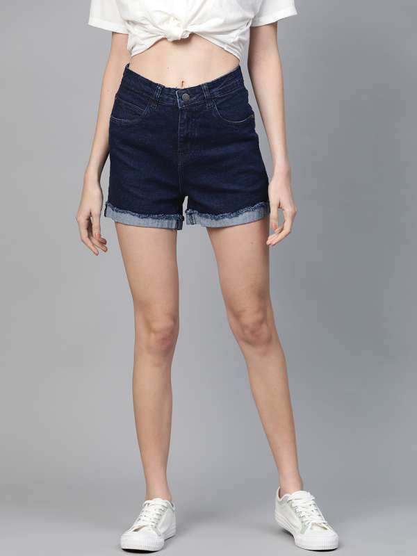 myntra denim shorts