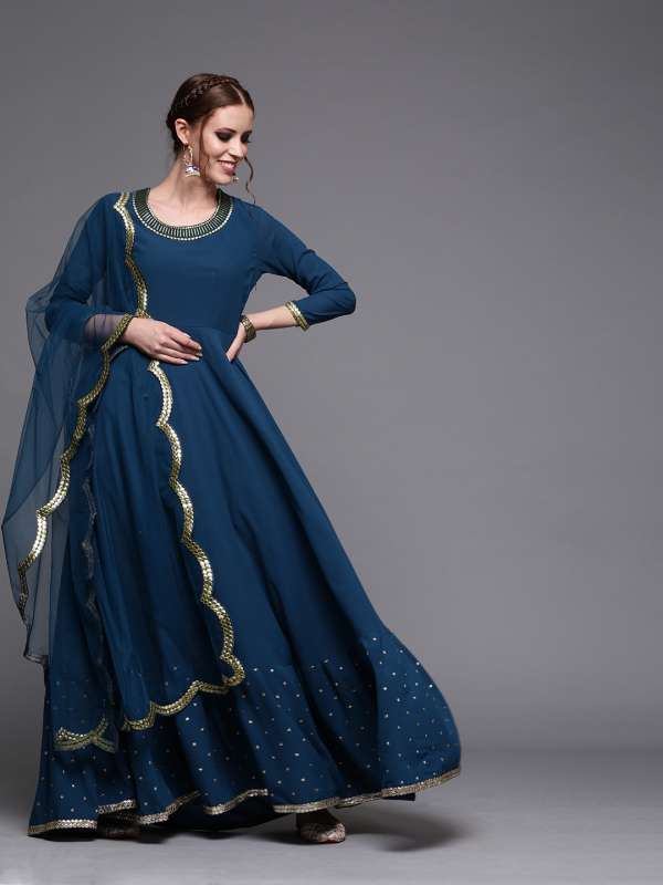 georgette anarkali gowns