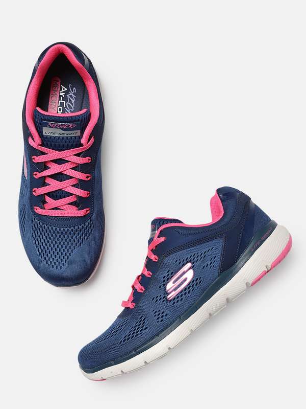 womens navy blue sketchers